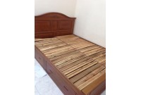 Thanh Lý Giường Hộp Gỗ Sồi 1m6 x 2m